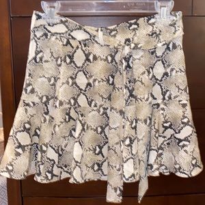 Zara snake print skirt